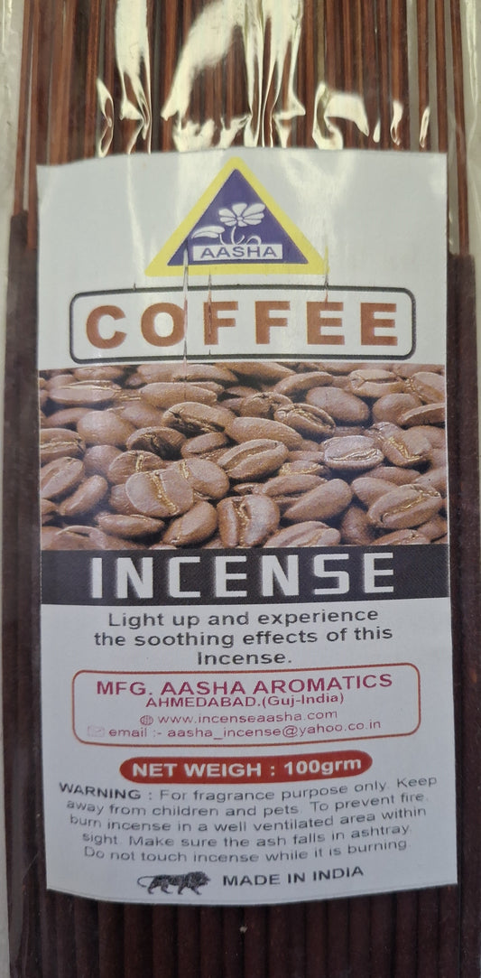 Aasha Coffee Incense Sticks-12 Inch-Approx. 60 Sticks