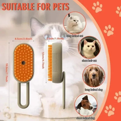 2025 Steam Clean Groom  Massage Pet Brush