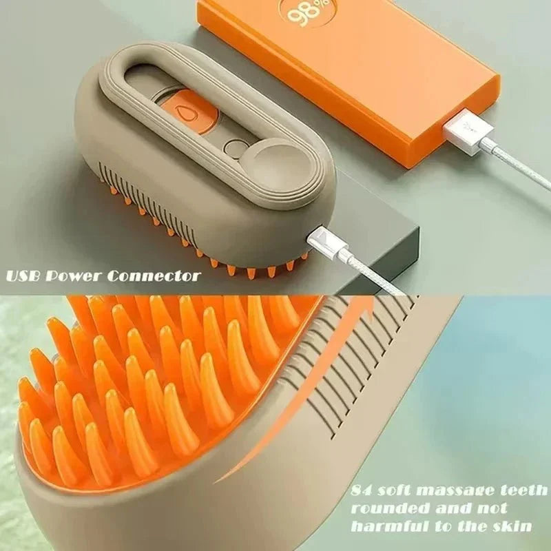 2025 Steam Clean Groom  Massage Pet Brush