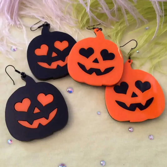 Earrings Pumpkin Jack-O-Lantern Acrylic Earrings 432255066441_ECB9 29 $ Shop All Quirks! Stew's Incense