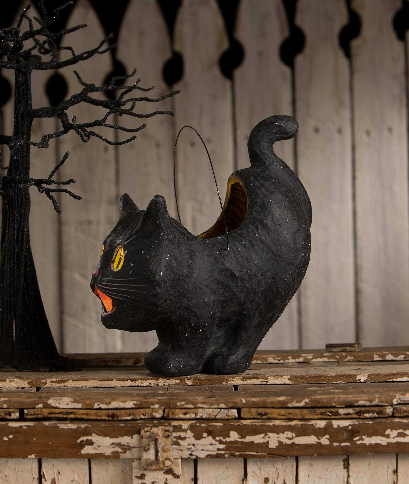 Seasonal Decor, Halloween Scaredy Sassy Cat Bucket - LAST CHANCE! TJ1335 129 $ Shop All Quirks! Stew's Incense