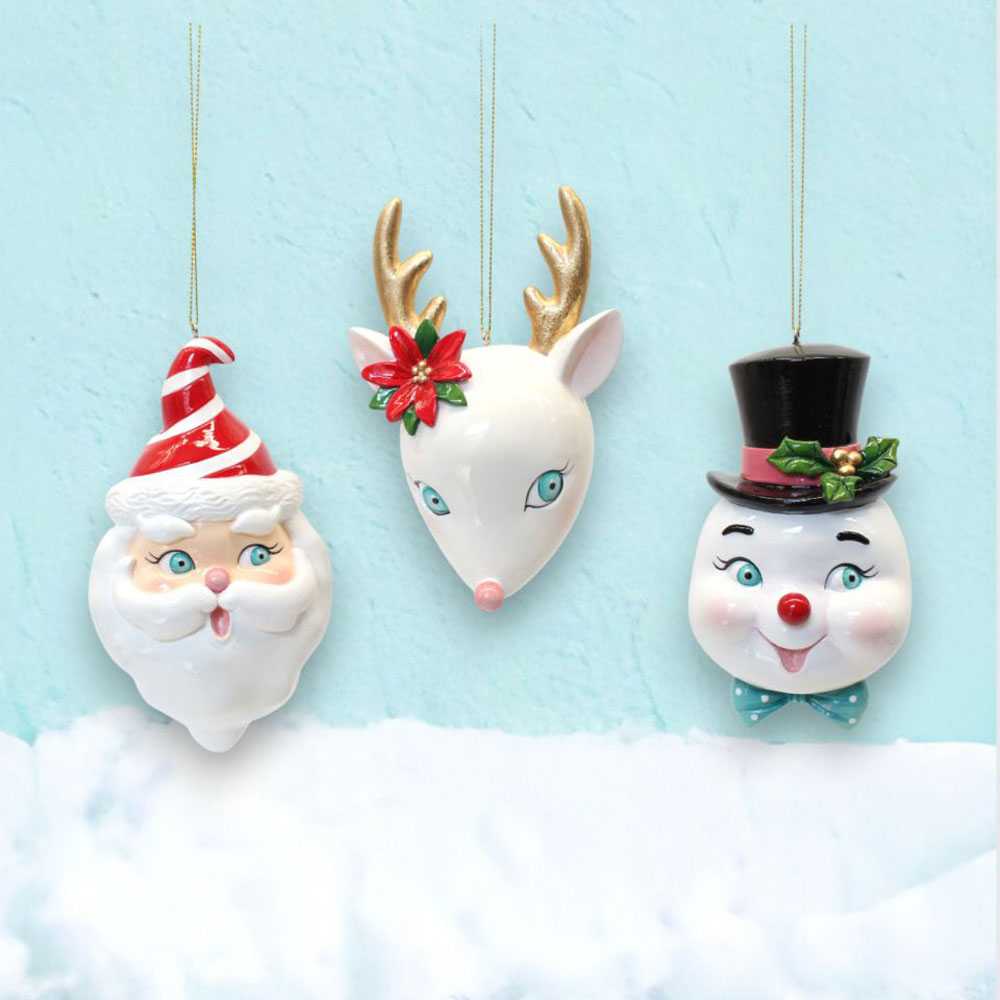 Christmas Set of 3 Retro Character Ornaments by December Diamonds 29-29890 49 $ Shop All Quirks! Stew's Incense