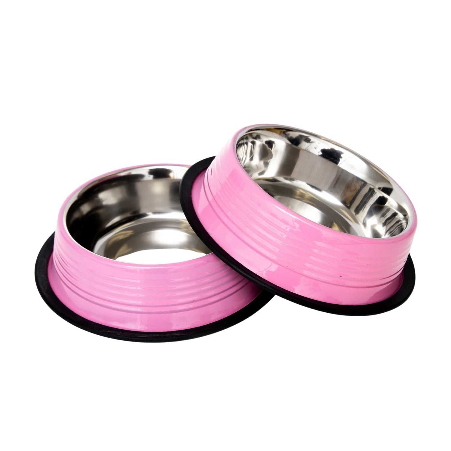 Ribbed Bowls Country Living Set of 2 Ribbed Non-Slip Pet Bowls – Carnation Pink SBS 2404 12 $ Pet Lovers Store American Pet Supplies Stew's Incense