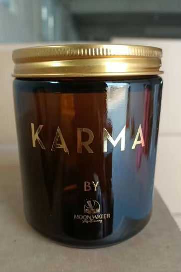  KARMA CANDLE - HIDDEN CRYSTALS INSIDE! Organic Soy 8oz, Insanely long lasting! sku-41613126533210 32 $ Shop All Moon Water Apothecary Stew's Incense