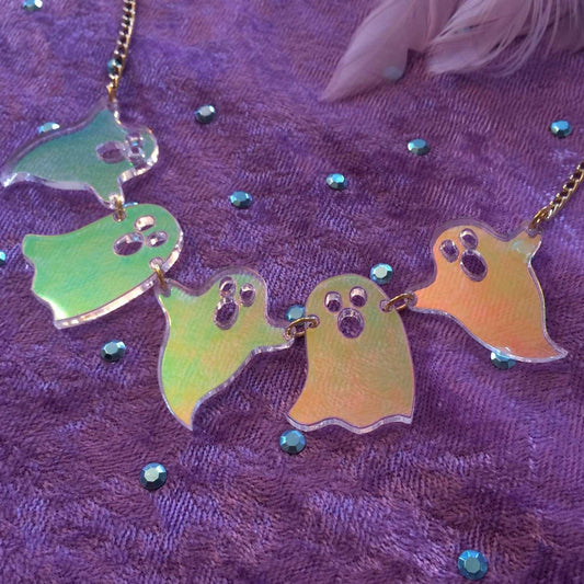 Necklaces 5 Ghostly Friends Necklace sku-43225498943628 34 $ Quirks! Stew's Incense
