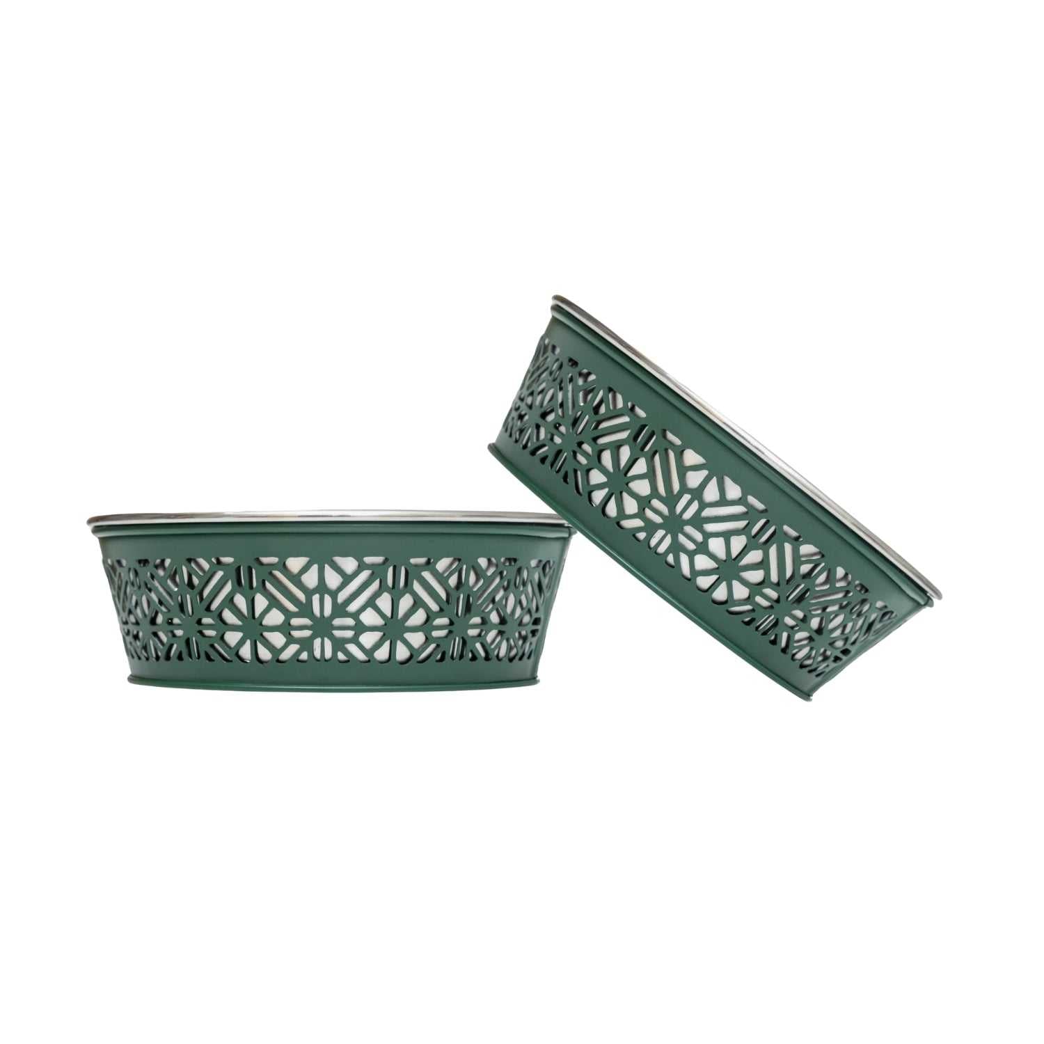 Bowl Country Living Set of 2 Stainless Steel Dog Bowls – Farmhouse Style, Ideal for Small to Medium Dogs DMD007 24 $ Pet Lovers Store American Pet Supplies Stew's Incense