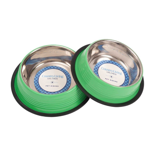 Ribbed Bowls Country Living Set of 2 Ribbed Non-Slip Pet Bowls – Irish Green SBS 2409 12 $ Pet Lovers Store American Pet Supplies Stew's Incense
