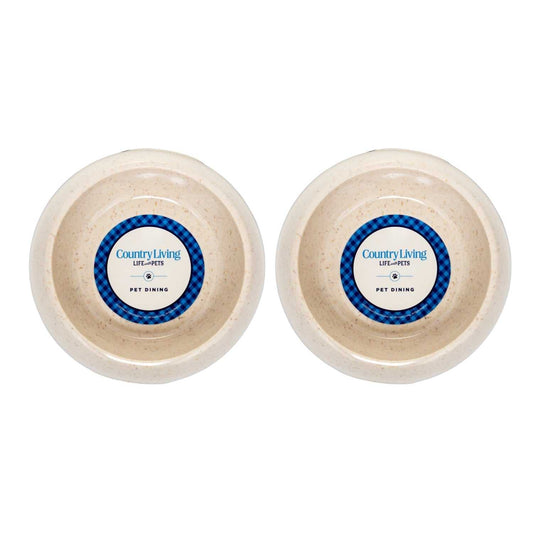 Bamboo Bowls Country Living Set of 2 Natural Fiber Dog Bowls – White Swan SPD-613 21 $ Pet Lovers Store American Pet Supplies Stew's Incense