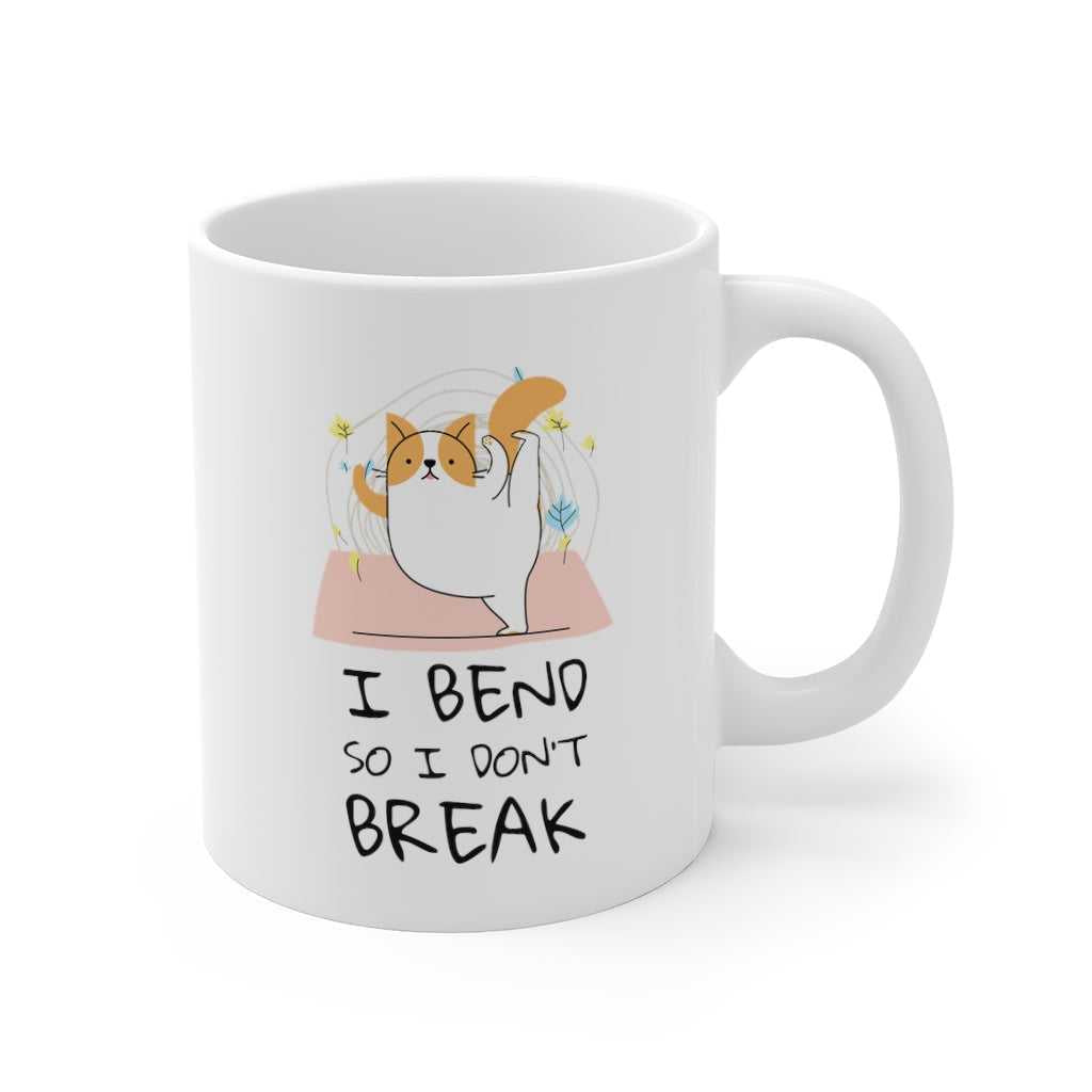 Mug Yoga Pose Cat - I Bend So I Don't Break Mug 2588012724 24 $ Mugs Onetify Stew's Incense