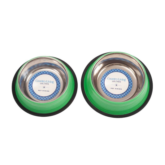 Ribbed Bowls Country Living Set of 2 Ribbed Non-Slip Pet Bowls – Irish Green SBS 2409 12 $ Pet Lovers Store American Pet Supplies Stew's Incense