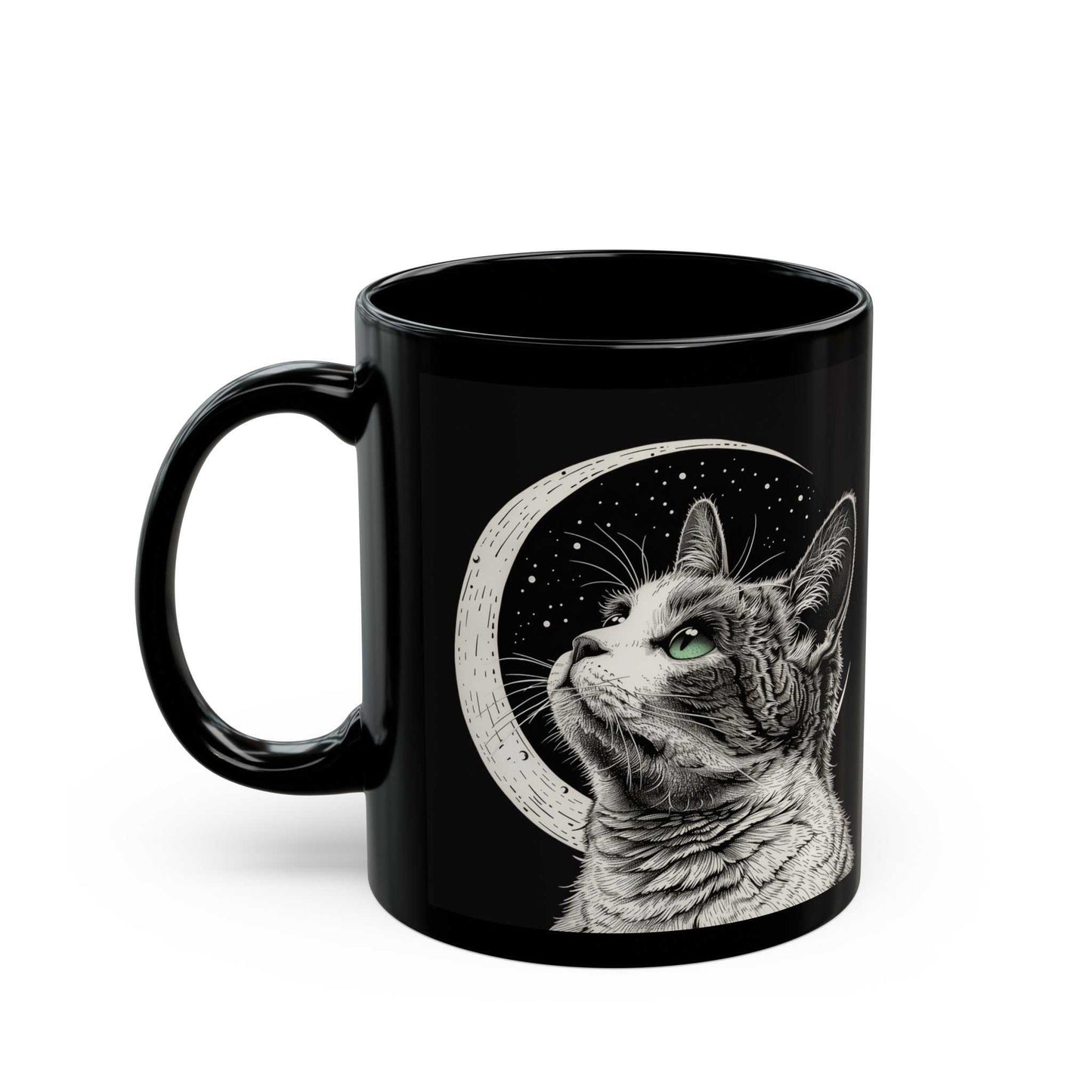 Mug Crescent Moon Cat Black Coffee Tea Mug 16261889067404006165 28 $ Shop All Onetify Stew's Incense