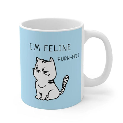 Mug I'm Feline Purr-Fect Mug in Blue 1762130180 24 $ Mugs Onetify Stew's Incense