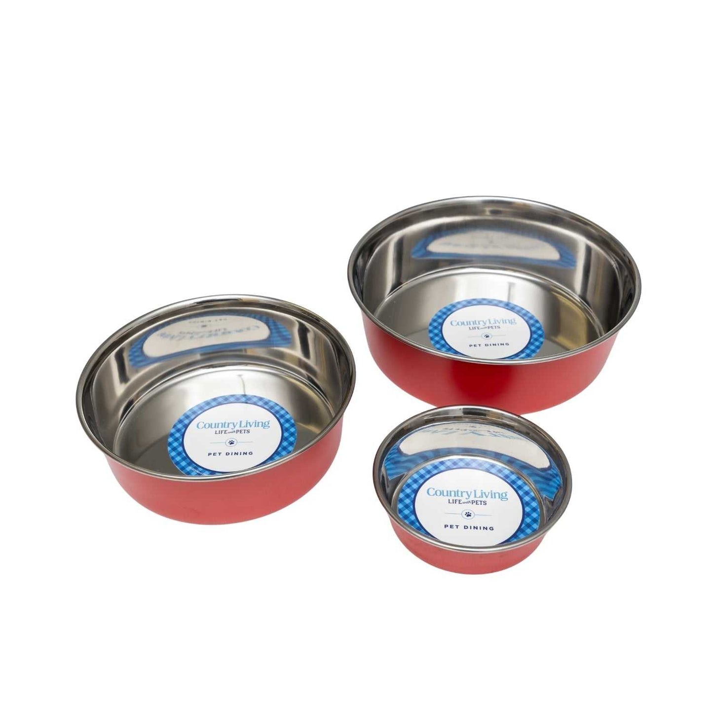 Bowl Country Living Set of 2 Heavy Gauge Stainless Steel Dog Bowls - Perfect for Food & Water SBS 2491 18 $ Pet Lovers Store American Pet Supplies Stew's Incense