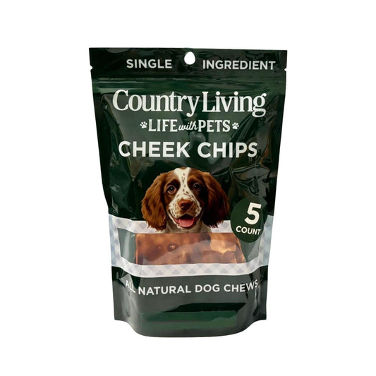 Dog Treats Country Living 4” x 4” Beef Cheek Chip Dog Treats – Chicken Flavor – 5 Count Bag – All-Natural, High-Protein, Long-Lasting Dog Chews CL-PCK217-5PK 16 $ Pet Lovers Store American Pet Supplies Stew's Incense