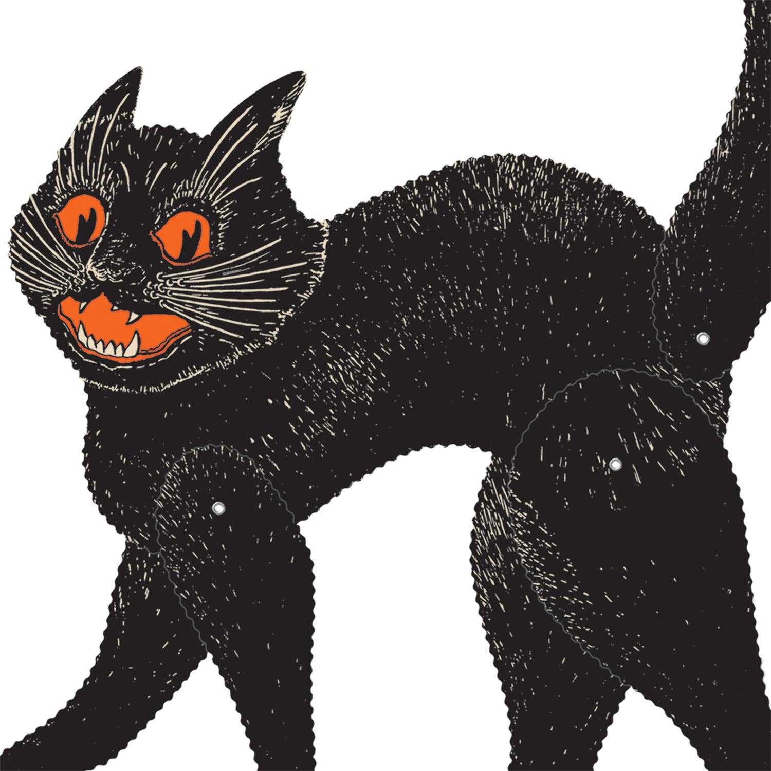 Seasonal Decor, Halloween Vintage 30" Halloween Jointed Scratch Cat by Beistle 01177 12 $ Shop All Quirks! Stew's Incense
