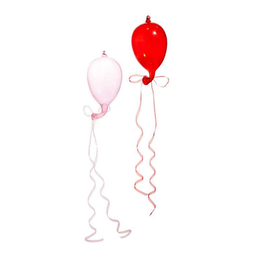 Seasonal Decor 5.5" Blown Glass Balloon Ornament Set of 2 Pink & Red 4424647 19 $ Shop All Quirks! Stew's Incense