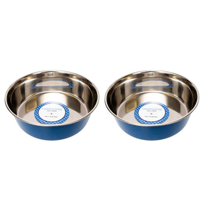 Bowl Country Living Set of 2 Heavy Gauge Stainless Steel Dog Bowls - Perfect for Food & Water SBS 2491 18 $ Pet Lovers Store American Pet Supplies Stew's Incense