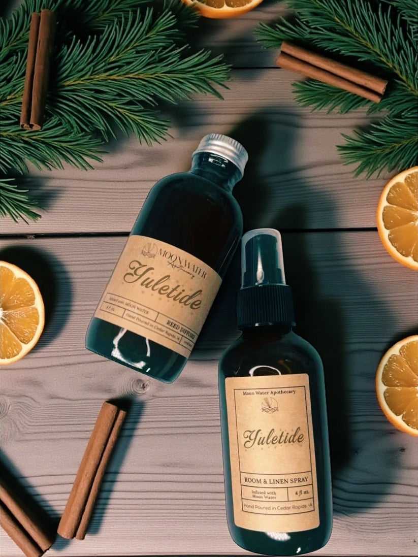  *YULETIDE* - REED DIFFUSER & ROOM SPRAY -- by Moon Water Apothecary sku-42506673291354 16 $ Moon Water Apothecary Stew's Incense
