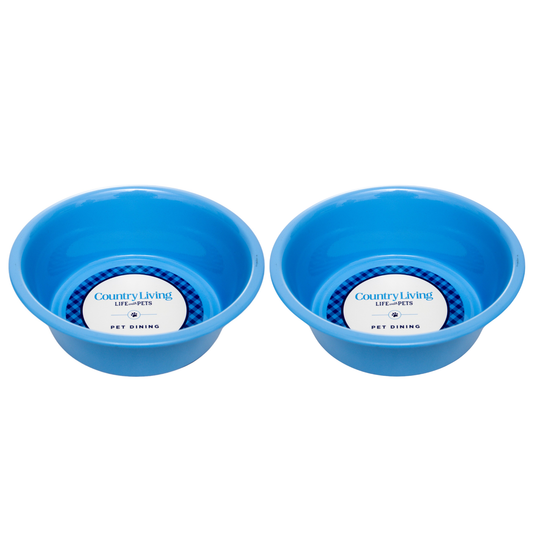 Bowl Country Living Set of 2 Coated Stainless Steel Heavy Dog Bowls - Ideal for Medium to Large Breeds HWB550 19 $ Pet Lovers Store American Pet Supplies Stew's Incense
