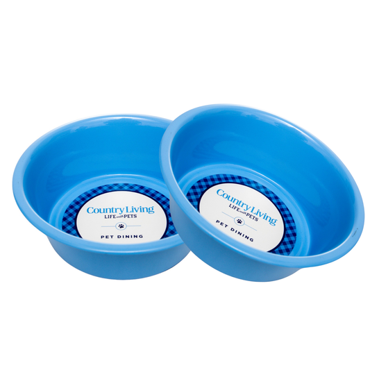 Bowl Country Living Set of 2 Coated Stainless Steel Heavy Dog Bowls - Ideal for Medium to Large Breeds HWB550 19 $ Pet Lovers Store American Pet Supplies Stew's Incense