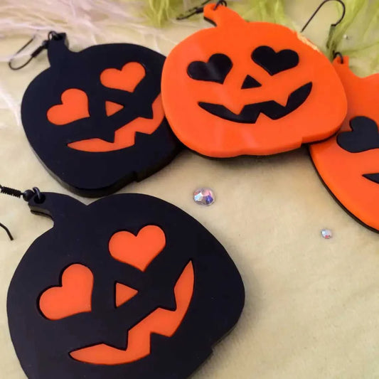 Earrings Pumpkin Jack-O-Lantern Acrylic Earrings 432255066441_ECB9 29 $ Shop All Quirks! Stew's Incense