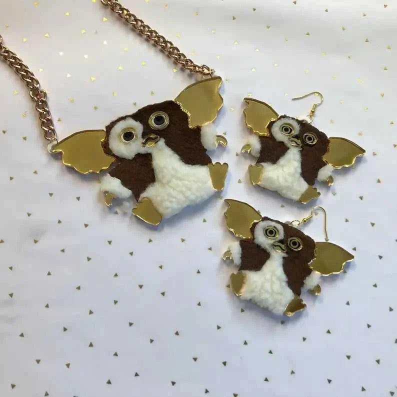 Earrings Gizmo Gremlins Acrylic & Fur Earrings 58677332 42 $ Quirks! Stew's Incense