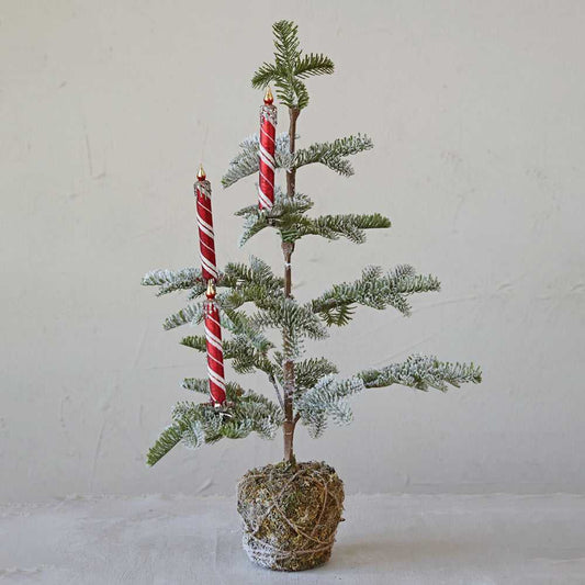 Holiday Ornaments 6"H Glass Candle Clip-on Ornaments w/ Glitter, Red & White, Set of 3 XS2715 29 $ Christmas Quirks! Stew's Incense