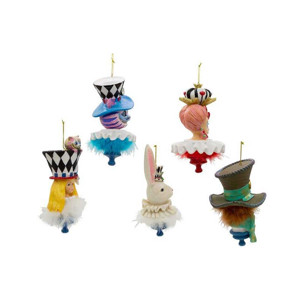 Seasonal Decor, Christmas 6" Holly Hats™ Alice In Wonderland Hat Ornament Set, 5 Piece Set by Kurt Adler HAT0008 207 $ Christmas Quirks! Stew's Incense
