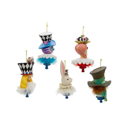 Seasonal Decor, Christmas 6" Holly Hats™ Alice In Wonderland Hat Ornament Set, 5 Piece Set by Kurt Adler HAT0008 207 $ Christmas Quirks! Stew's Incense