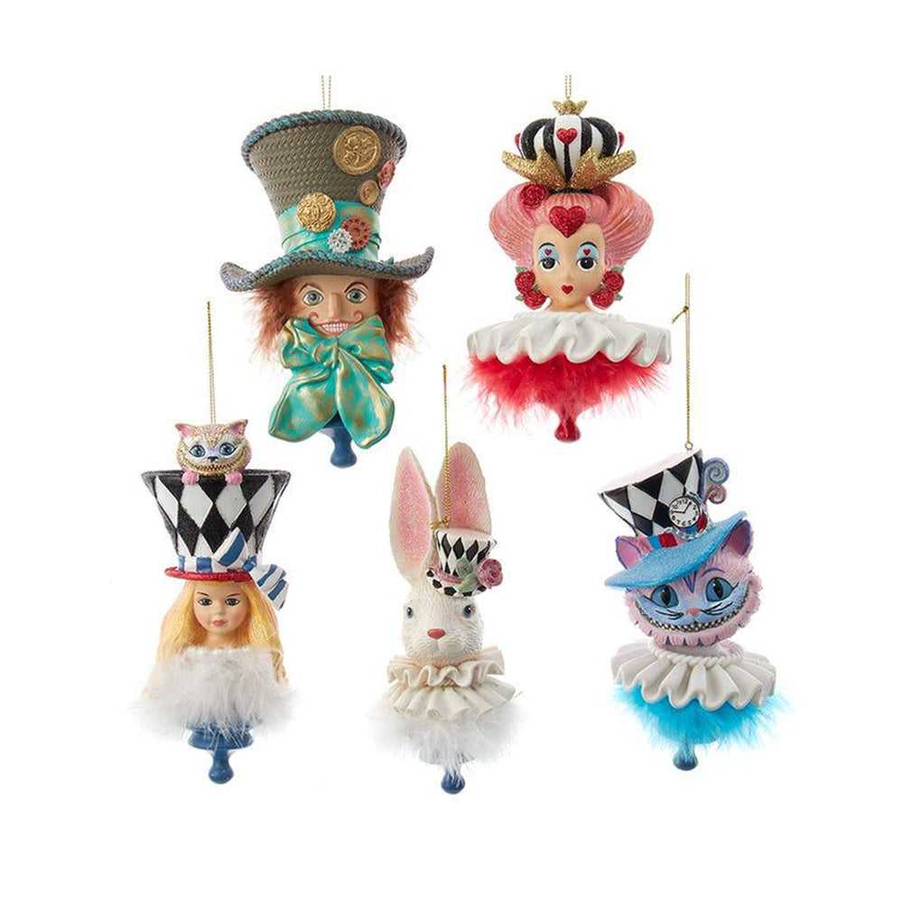 Seasonal Decor, Christmas 6" Holly Hats™ Alice In Wonderland Hat Ornament Set, 5 Piece Set by Kurt Adler HAT0008 207 $ Christmas Quirks! Stew's Incense