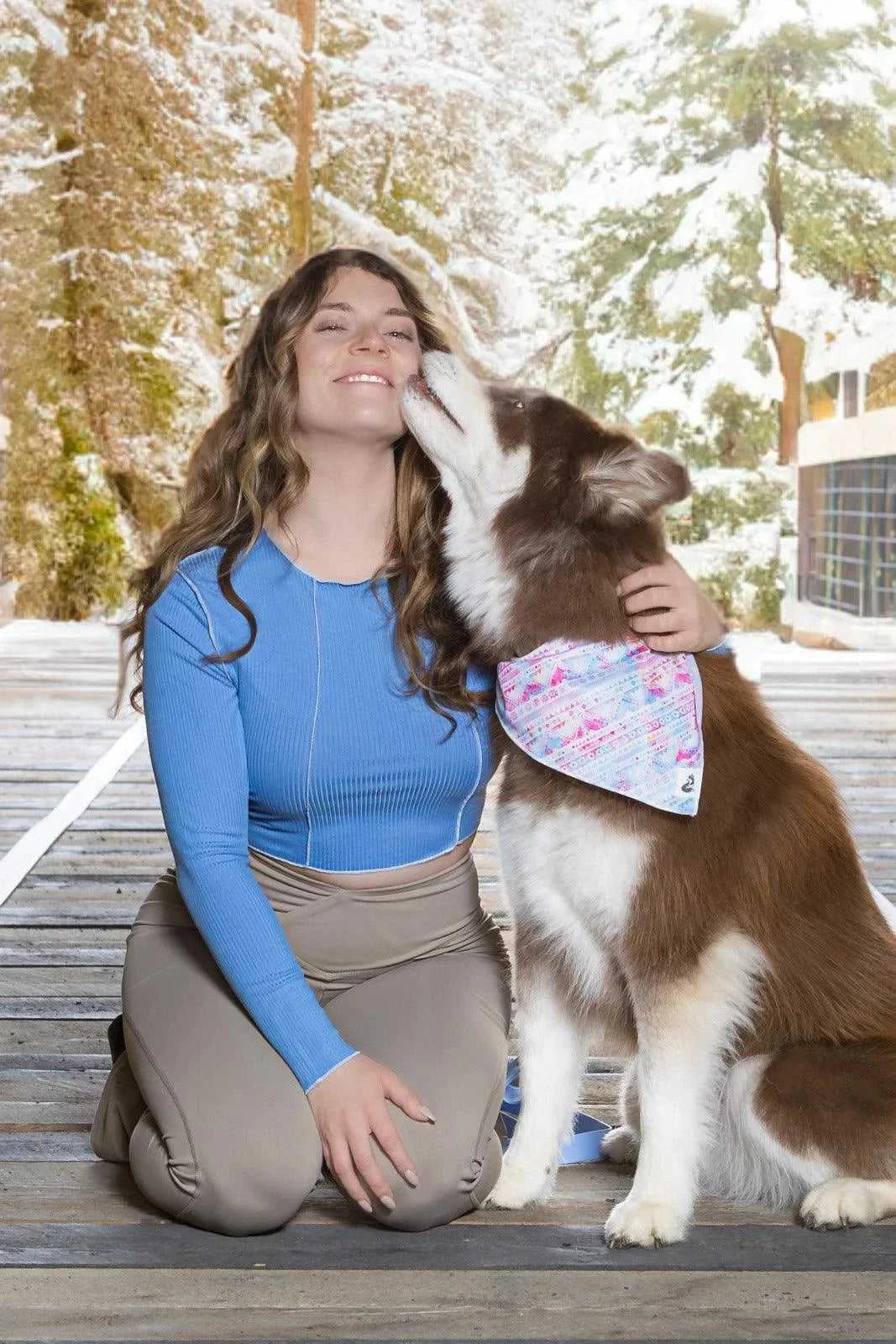 bandana Pink and Blue Tribal Dog Bandana & Matching Keychain BK24TR01 26 $ Shop All Aria the Fox Stew's Incense