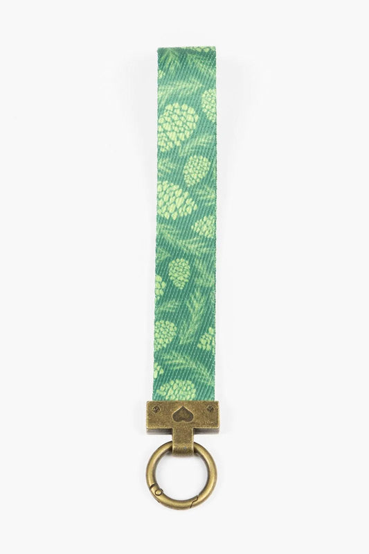 Pine Cone Pup Wristlet Keychain