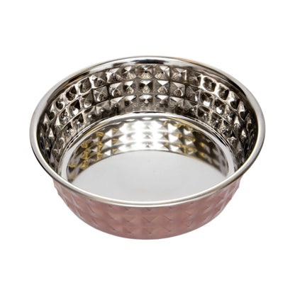 Bowl Country Living Set of 2 Hammered Stainless Steel Dog Bowls – Ideal for Extra Large Breeds – Rose Quartz/64oz HBSLL130 Rose Quartz 27 $ Pet Lovers Store American Pet Supplies Stew's Incense