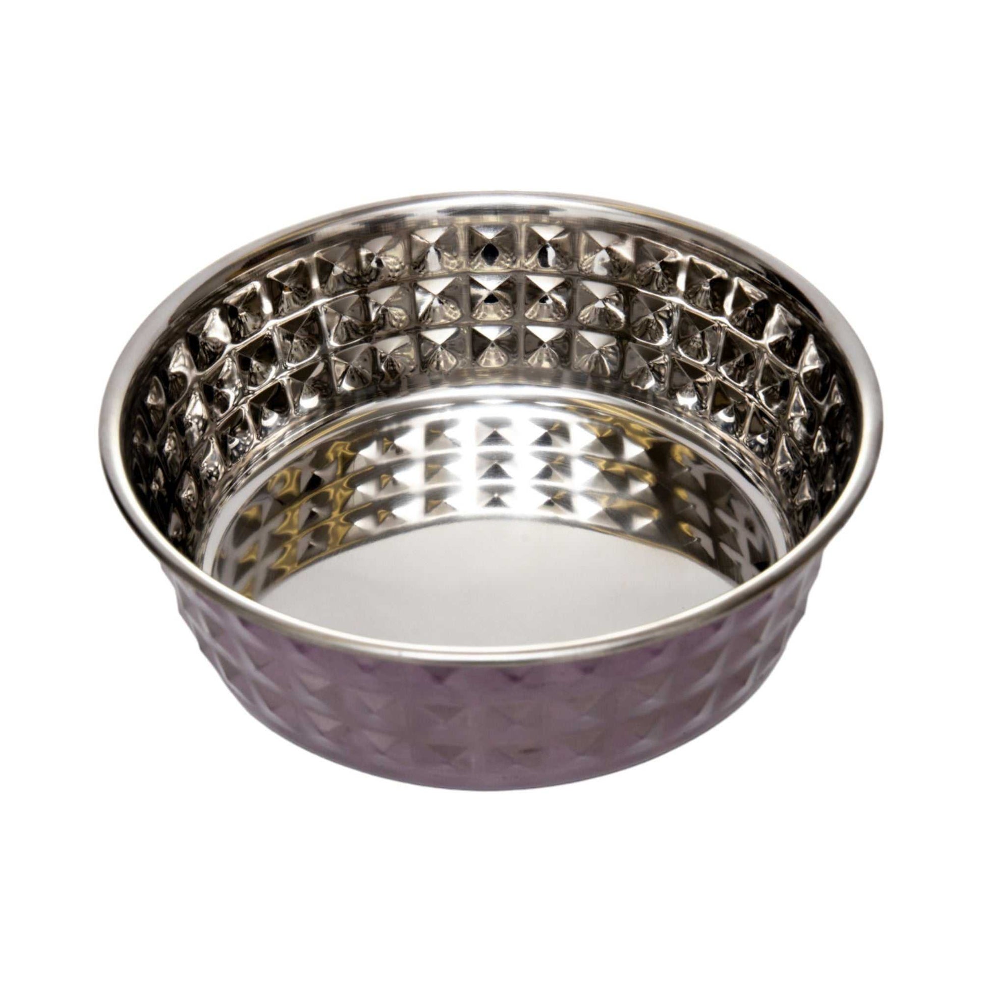 Bowl Country Living Set of 2 Hammered Stainless Steel Dog Bowls – Lavender HBSLL120 Lav 24 $ Pet Lovers Store American Pet Supplies Stew's Incense