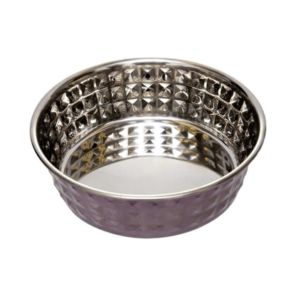 Bowl Country Living Set of 2 Hammered Stainless Steel Dog Bowls – Lavender HBSLL120 Lav 24 $ Pet Lovers Store American Pet Supplies Stew's Incense