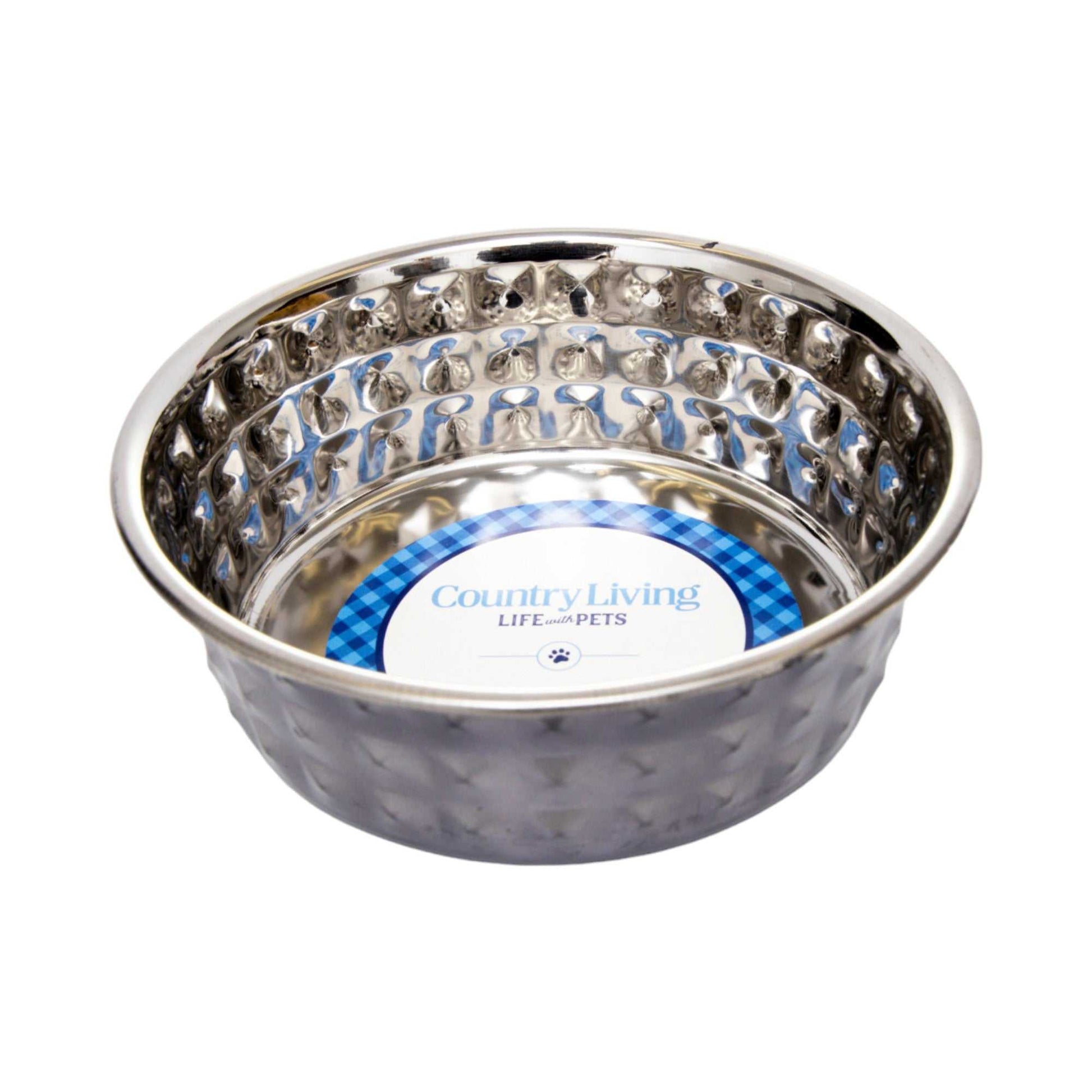 Bowl Country Living Set of 2 Hammered Stainless Steel Dog Bowls – Black Pearl HBSLL120 Black Pearl 24 $ Pet Lovers Store American Pet Supplies Stew's Incense