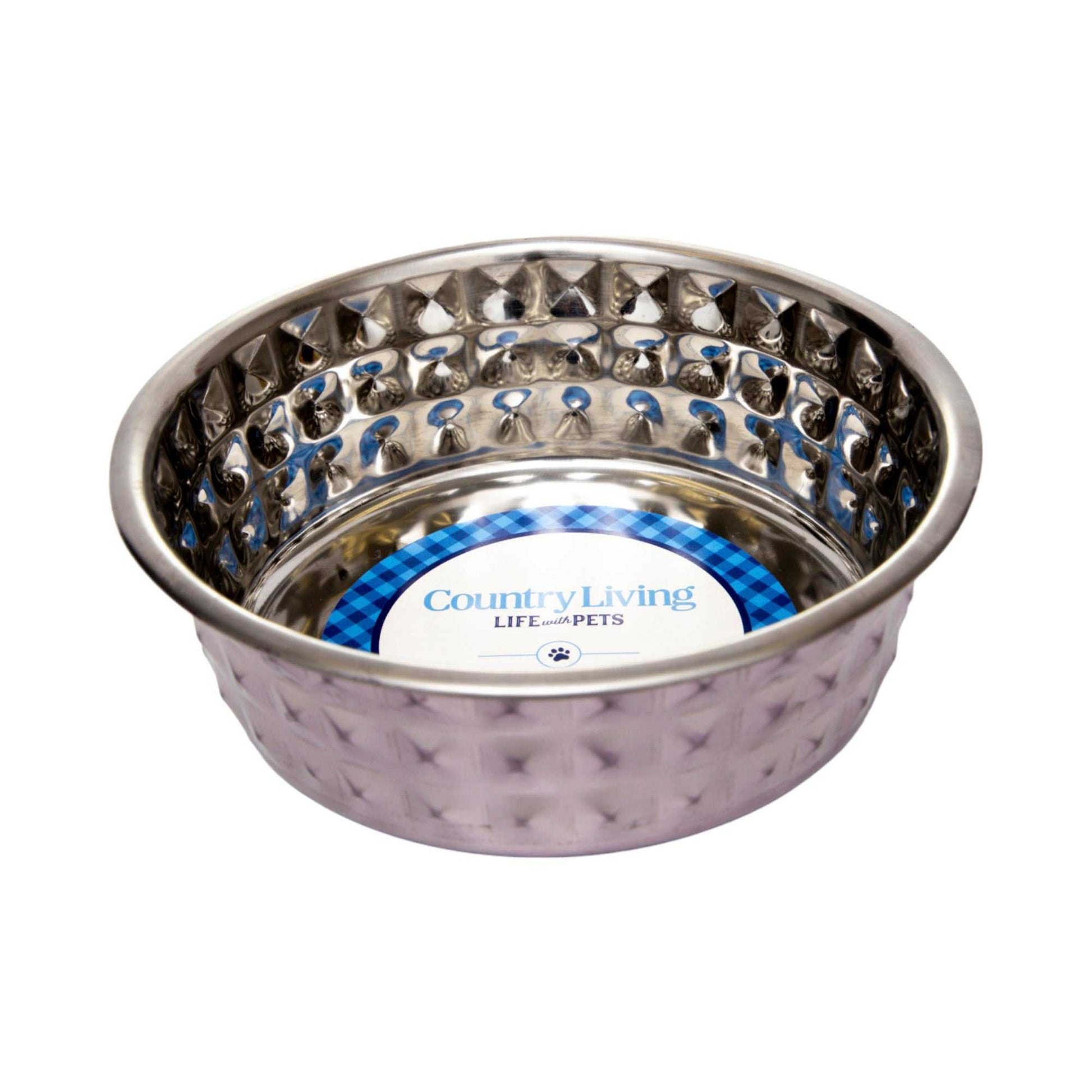Bowl Country Living Set of 2 Hammered Stainless Steel Dog Bowls – Lavender HBSLL120 Lav 24 $ Pet Lovers Store American Pet Supplies Stew's Incense