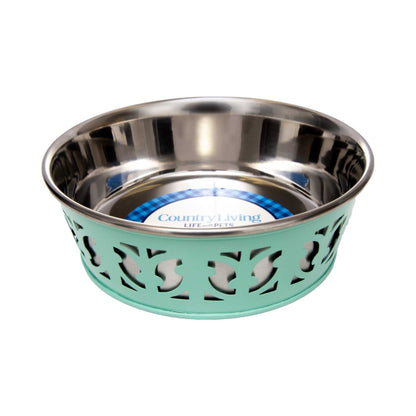 Bowl Country Living Set of 2 Stainless Steel Dog Bowls – Farmhouse Style, Ideal for Small to Medium Dogs DMD007 24 $ Pet Lovers Store American Pet Supplies Stew's Incense
