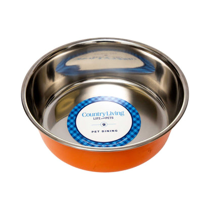 Bowl Country Living Set of 2 Heavy Gauge Stainless Steel Dog Bowls - Perfect for Food & Water SBS 2491 18 $ Pet Lovers Store American Pet Supplies Stew's Incense