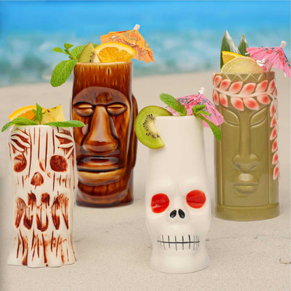 Mugs Hand-Carved and Hand-Painted Tiki Mugs - Assorted Set of 8 LS2209 99 $ Incense Assortments Quirks! Stew's Incense