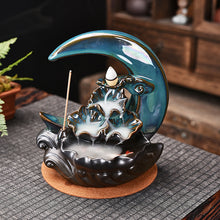 Load image into Gallery viewer, The Moon Backflow Incense Burner Holder Smoke Waterfall Incense Sticks Holder Home Decor