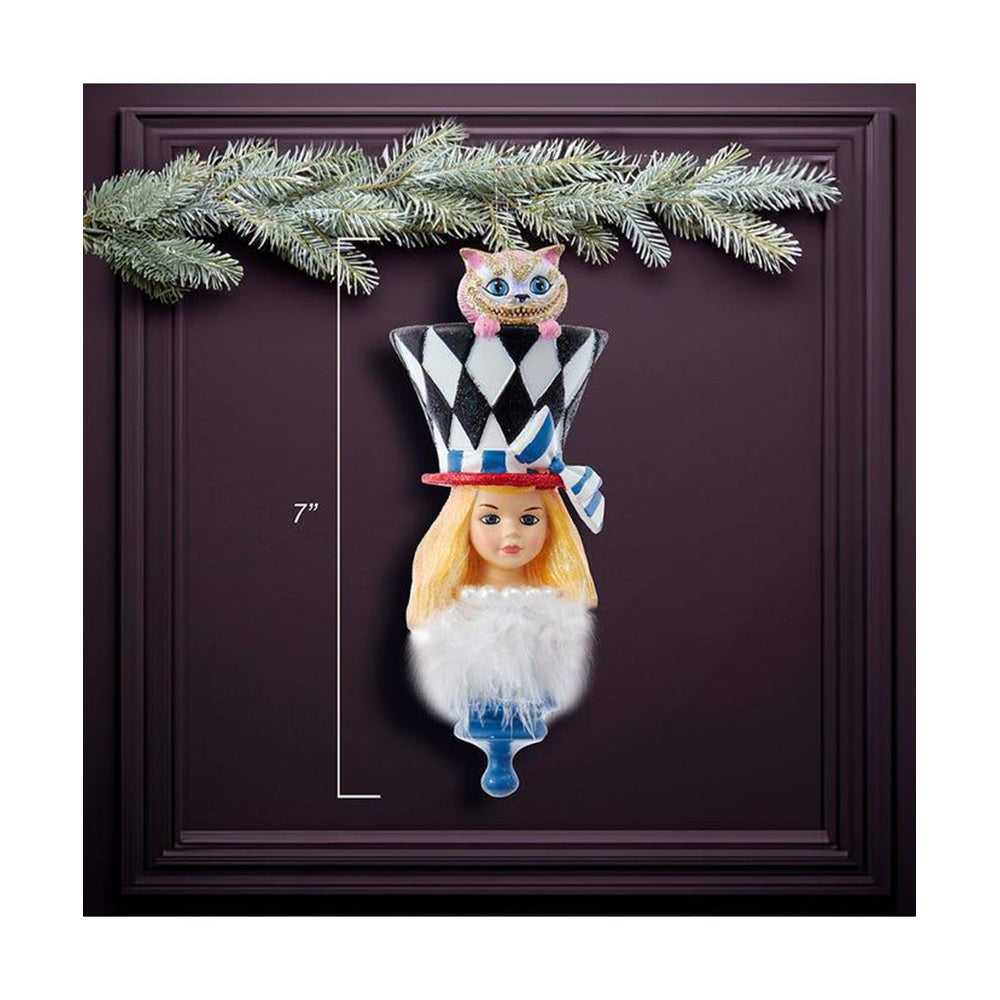 Seasonal Decor, Christmas 7" Holly Hats™ Alice Hat Ornament by Kurt Adler HAT0003 48 $ Christmas Quirks! Stew's Incense