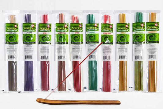 Utopia Scents Odor Eliminator Incense Sticks Variety Pack – Natural Clean Air Technology Neutralizes Cooking, Smoking and Pet Odors – 120 Hand-Dipped Pieces in 10 Aromatic Scents