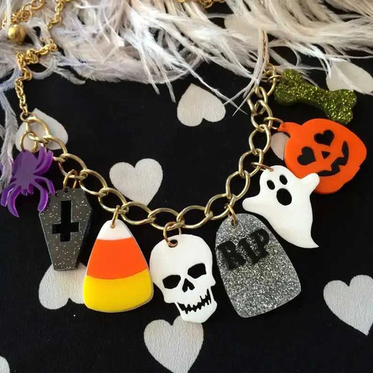 Necklaces Halloween Charm Necklace 432254970430_7BCC 44 $ Shop All Quirks! Stew's Incense