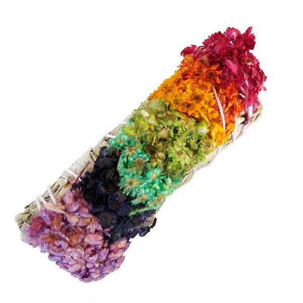 smudge sticks 7 Chakras Mullein With White Sage Smudge Stick 3-4" N09 4 $ Shop All The Witches Sage LLC Stew's Incense