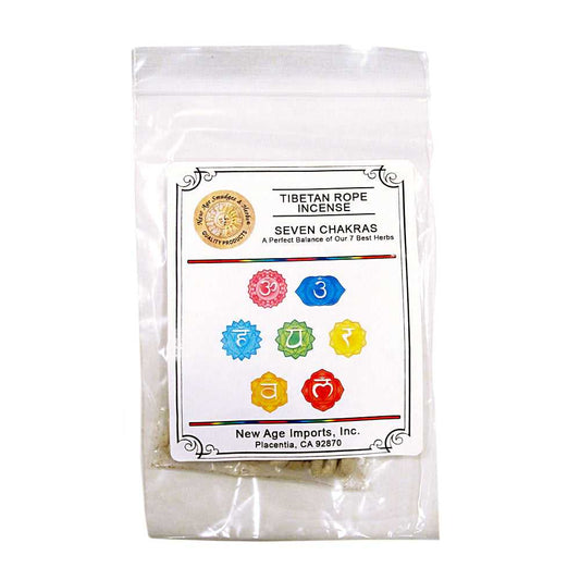 Incense Seven Chakras Tibetan Rope Incense 15 ropes T7CH 2 $ The Witches Sage LLC Stew's Incense