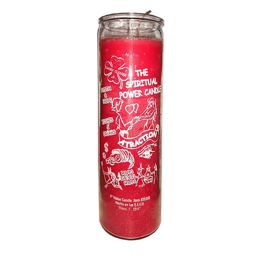 Candle 7 Day Attraction Glass Candle C8S-ATTR 8 $ Shop All The Witches Sage LLC Stew's Incense
