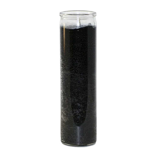 Candle 7 Day Black Glass Prayer Candle C8P-BLK 7 $ The Witches Sage LLC Stew's Incense