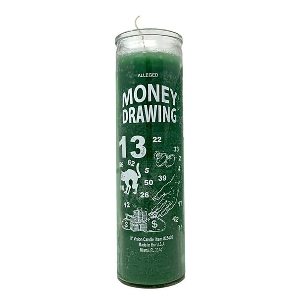 Candle 7 Day Money Drawing Candle C8S-MONEYG 8 $ The Witches Sage LLC Stew's Incense