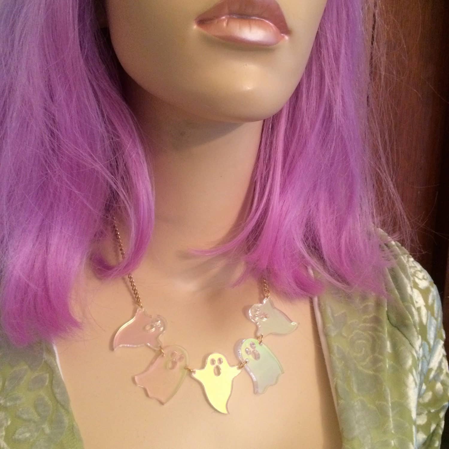 Necklaces 5 Ghostly Friends Necklace sku-43225498943628 34 $ Quirks! Stew's Incense